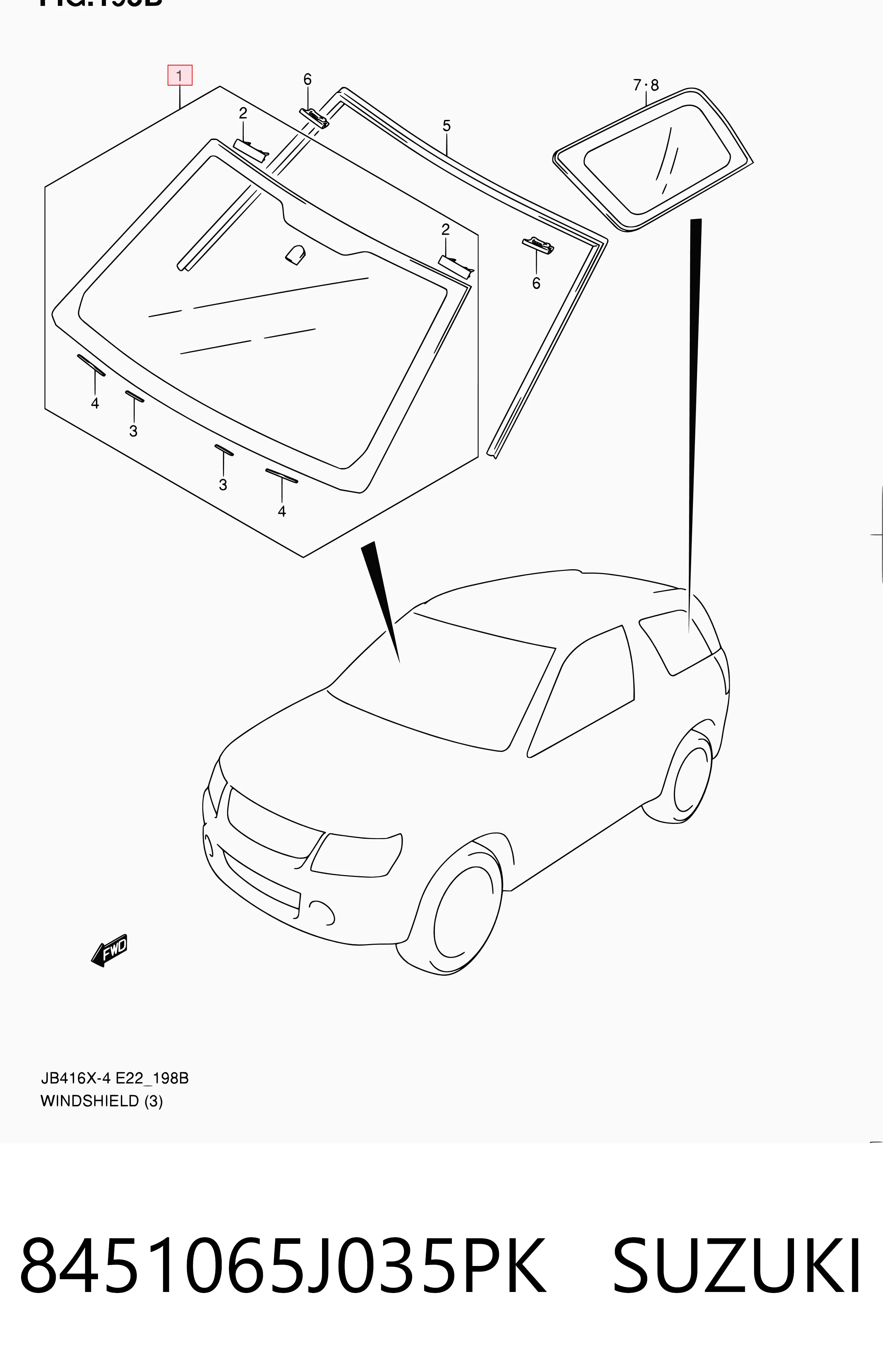 ST503724 Pilkington Автомобільне скло