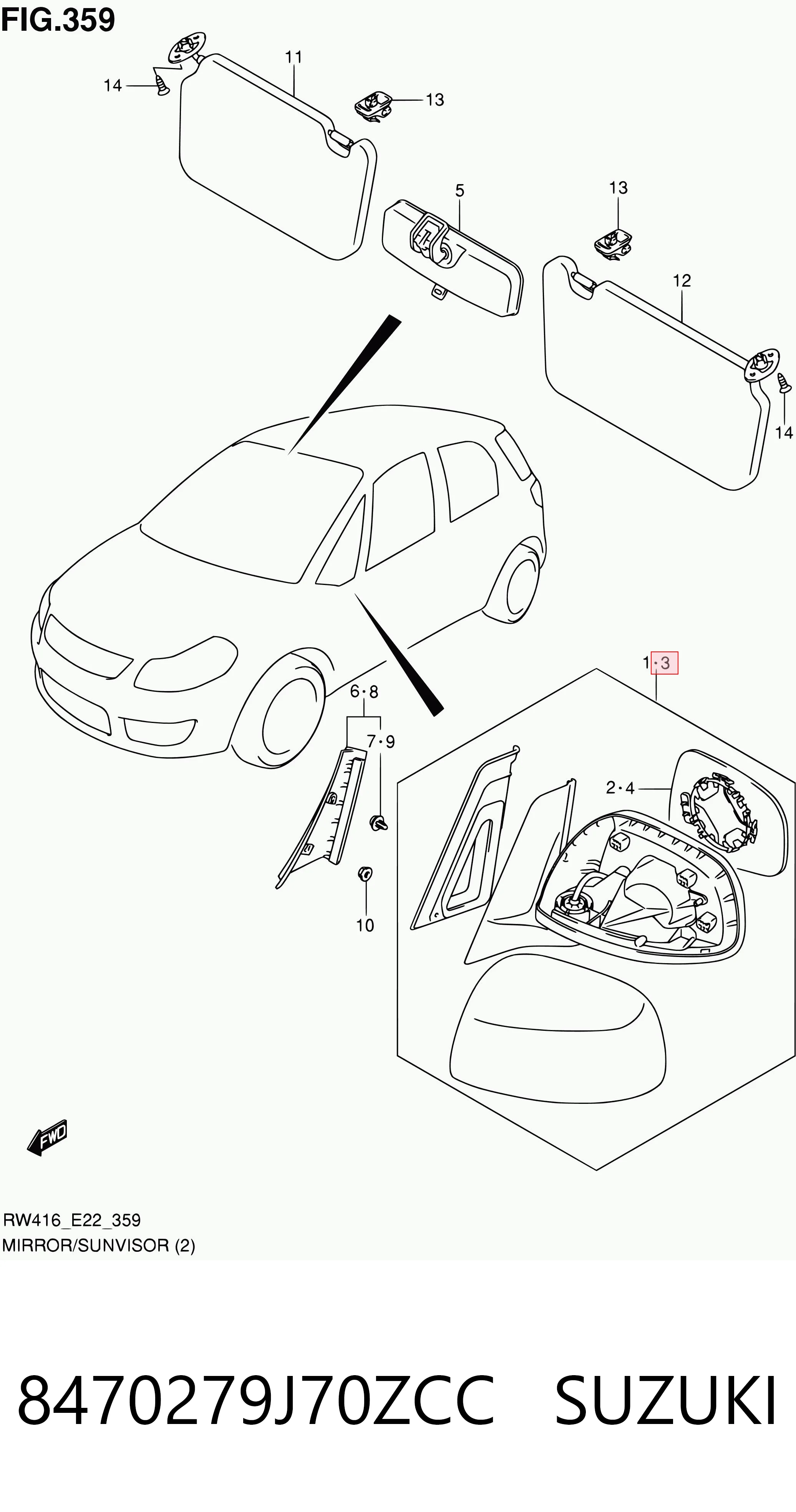 Купити Ліве бокове дзеркало Suzuki SX4  GY