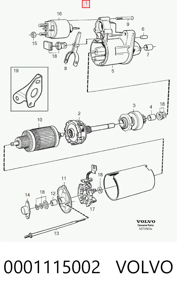 Стартер двигуна на Volvo S80 I TS, TH, KV