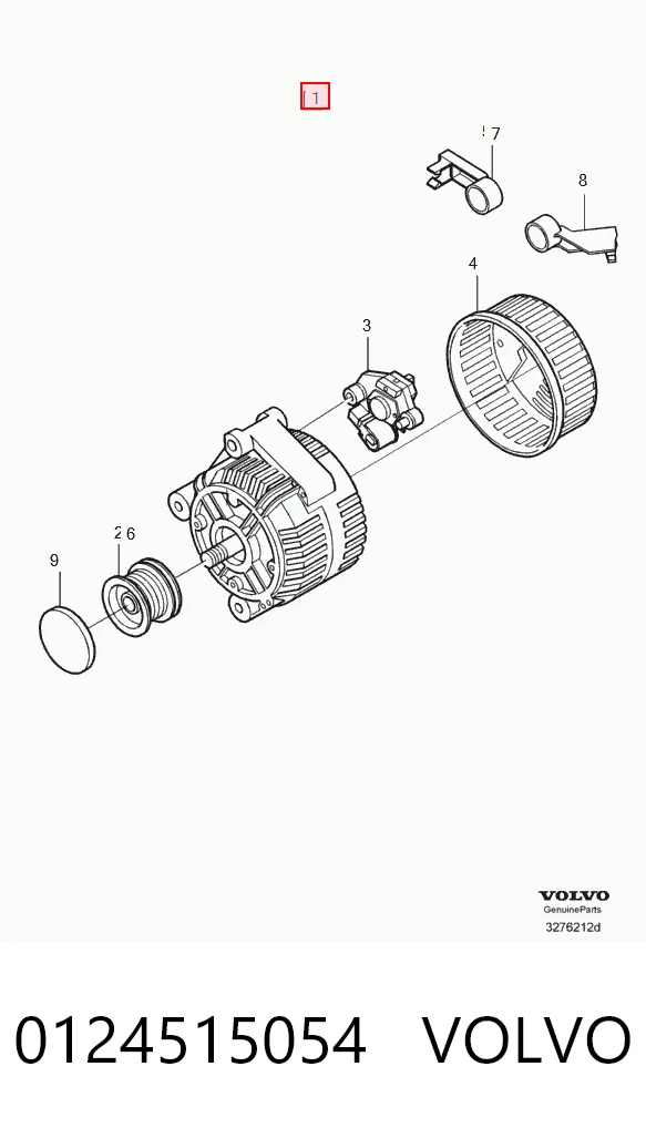 0124515054 Volvo Авто генератор