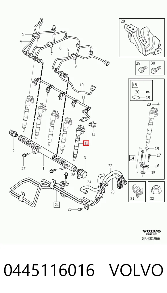 445116016 Bosch Форсунка вприску палива