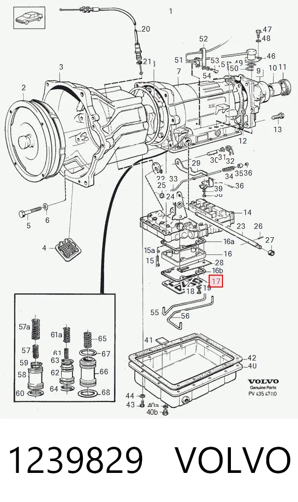 Масло в коробку автомат на Volvo 940  944