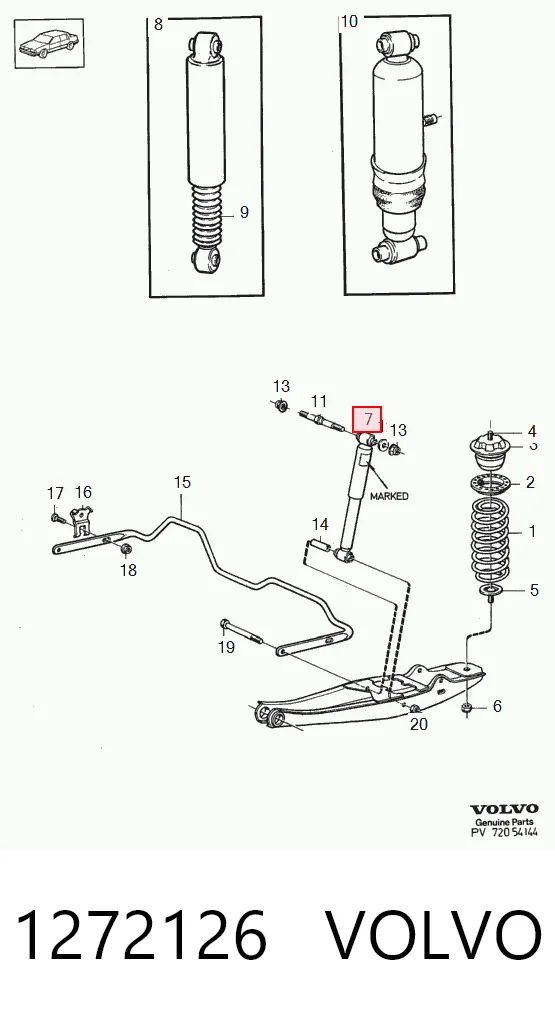 Амортизатор задній 101862 Sachs