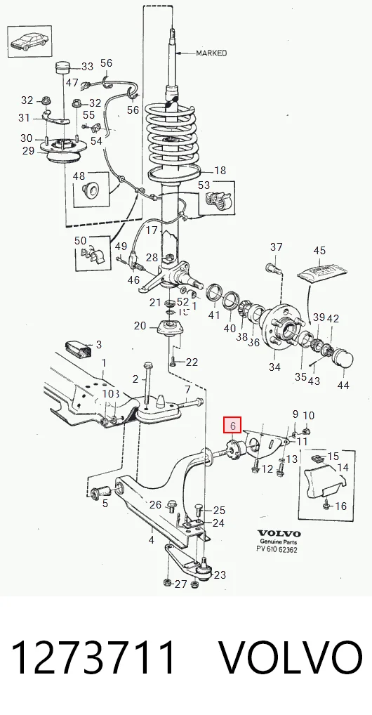 Купити 61430141 Pro-parts Сайлентблок передньої підвіски