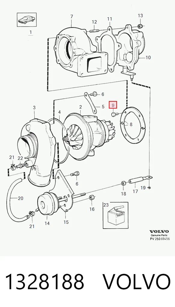 11097411 Peugeot/Citroen Болт кріплення головки блоку циліндрів
