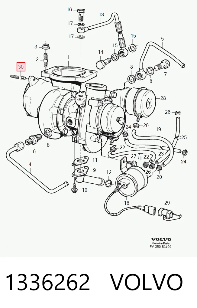 Купити 55210286 General Motors Болт (шпилька) випускного колектора