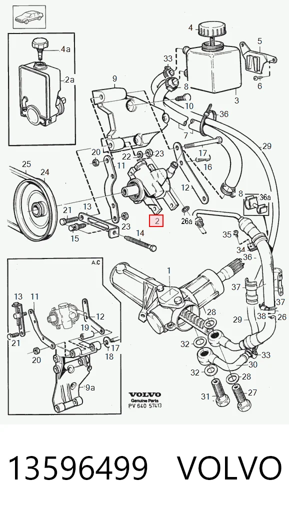 13596499 Volvo Насос гідропідсилювача