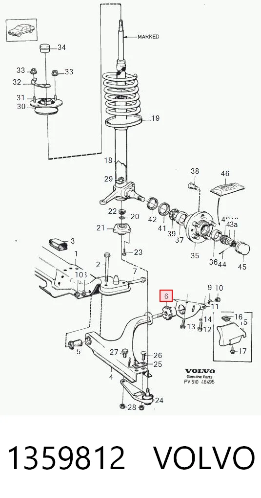 Сайлентблок переднього важеля 61430141 Pro-parts
