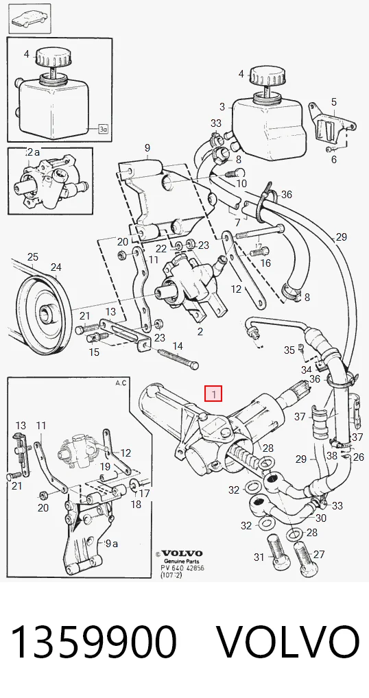Купити Рульова рейка Volvo 240  P242, P244