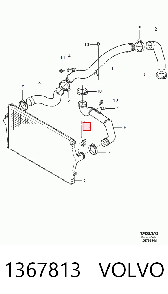 1367813 Volvo Датчик наддува
