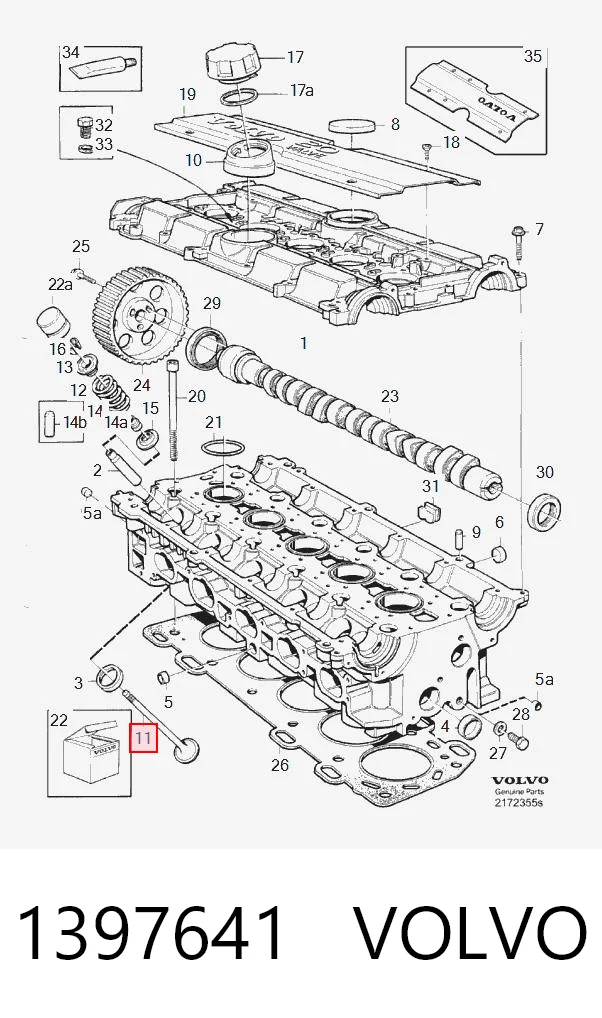 Клапана і штовхачі Renault (RVI) 7438610007