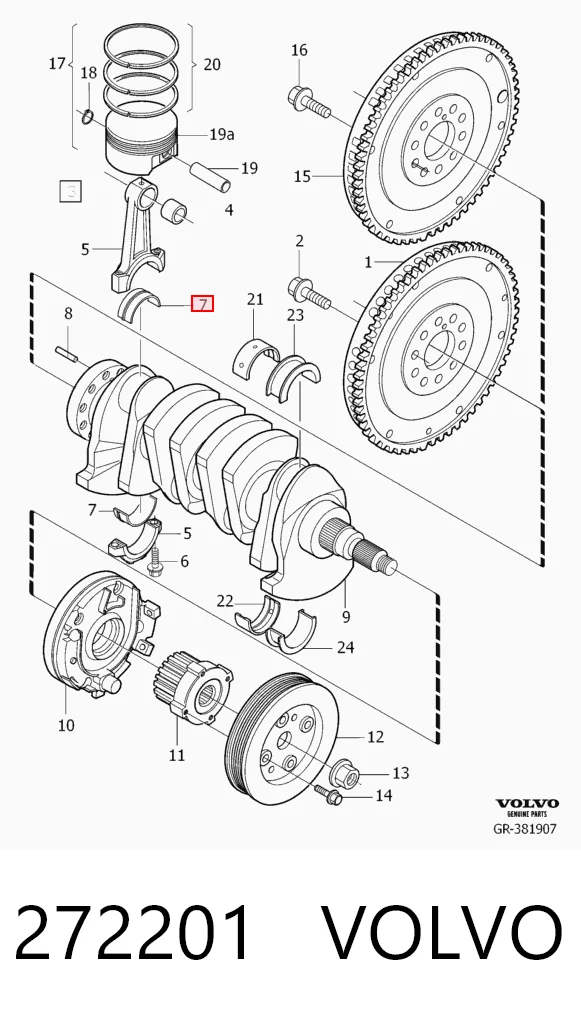 Купити CR509SI050 King Вкладиші колінвала, шатунні, комплект, 2-й ремонт (+0,50)
