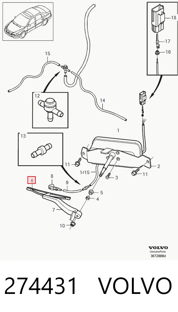 Щітка-двірник скла фари Pro-parts 81990021 ціна, від 14.79 USD
