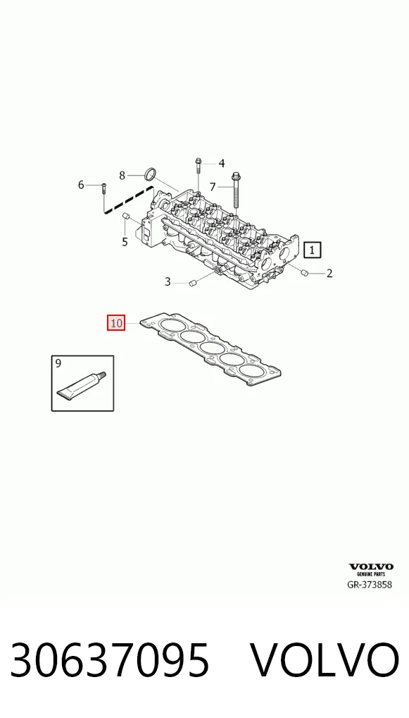 Купити Прокладка ГБЦ Volvo S80 I TS, TH, KV