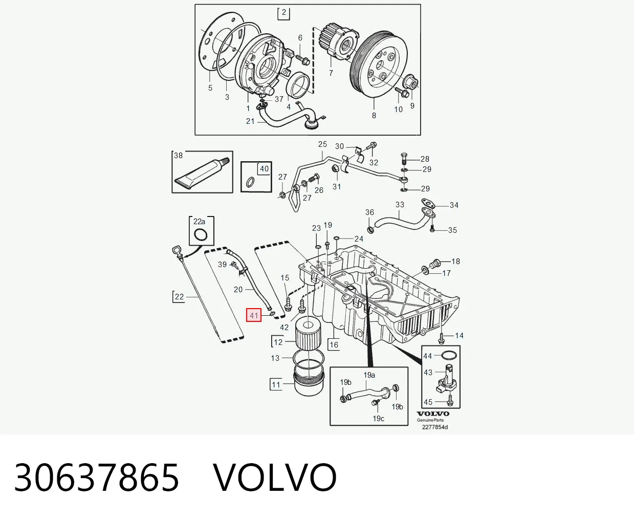 30637865 Volvo Сальник масляного насоса АКПП