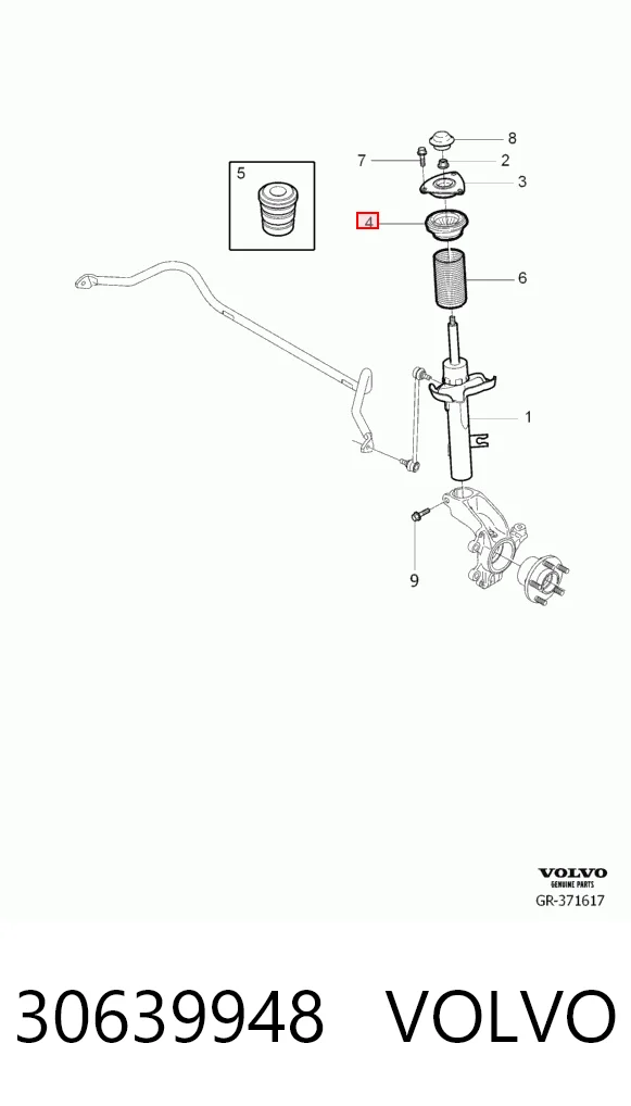 Опора стійки амортизатора переднього Ford Focus III хетчбек (CB8) (2010 - 2020) ціна, від 16.12 USD
