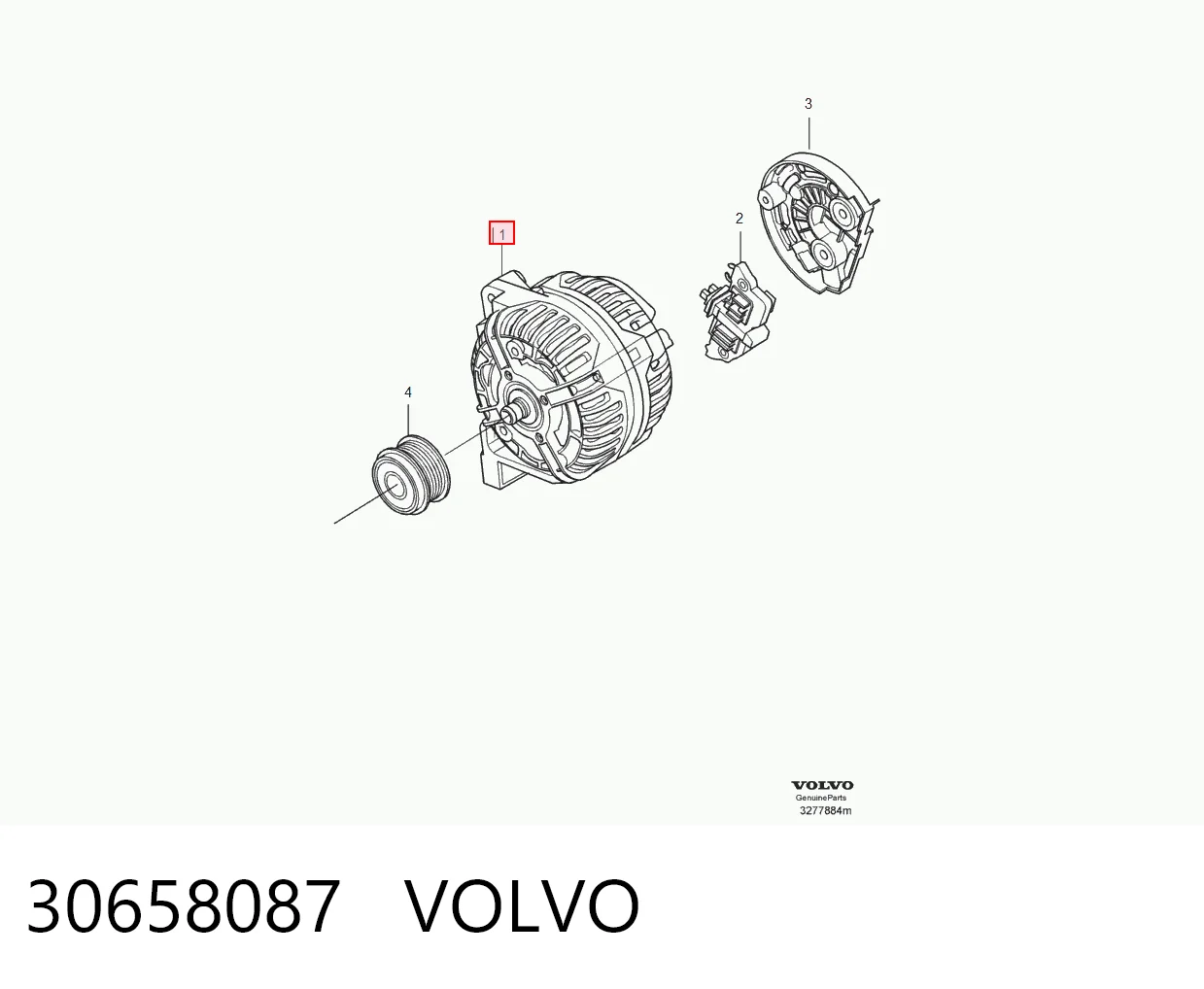 30658087 Volvo Авто генератор