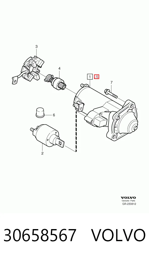 30658567 Volvo Стартер двигуна