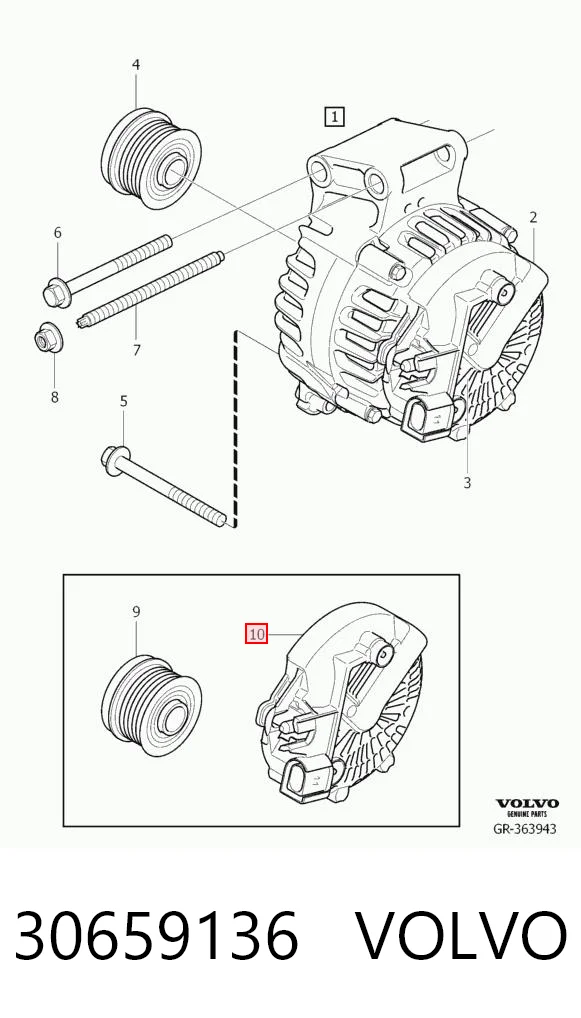 30659136 Volvo Авто генератор