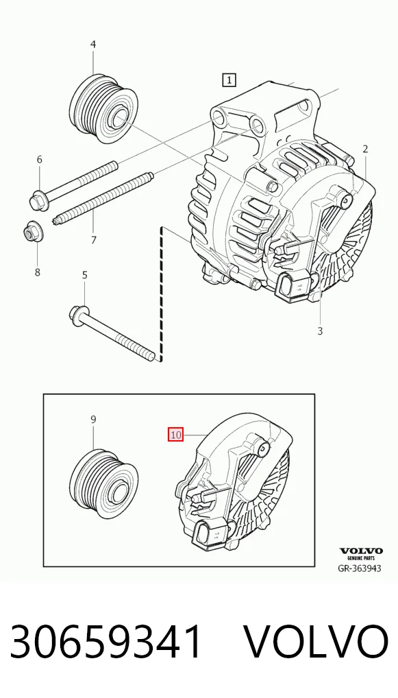 30659341 Volvo Авто генератор