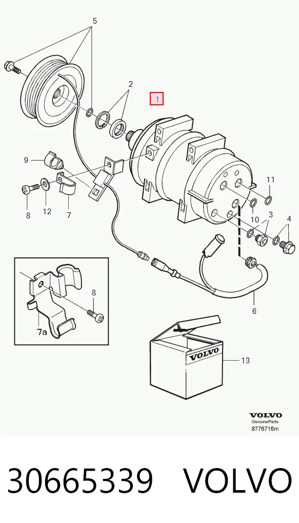 30665339 Volvo Компресор холодоагенту