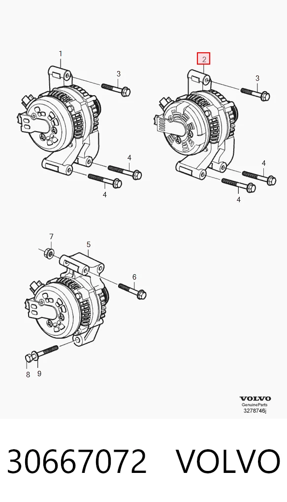 30667072 Volvo Авто генератор