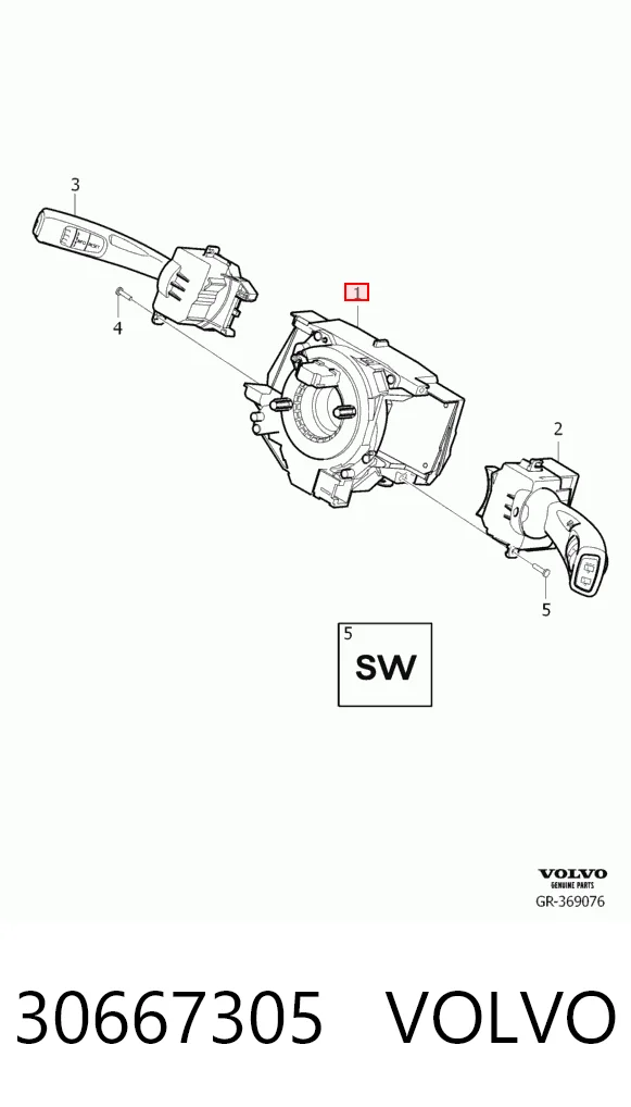 30667305 Volvo Шлейф Airbag
