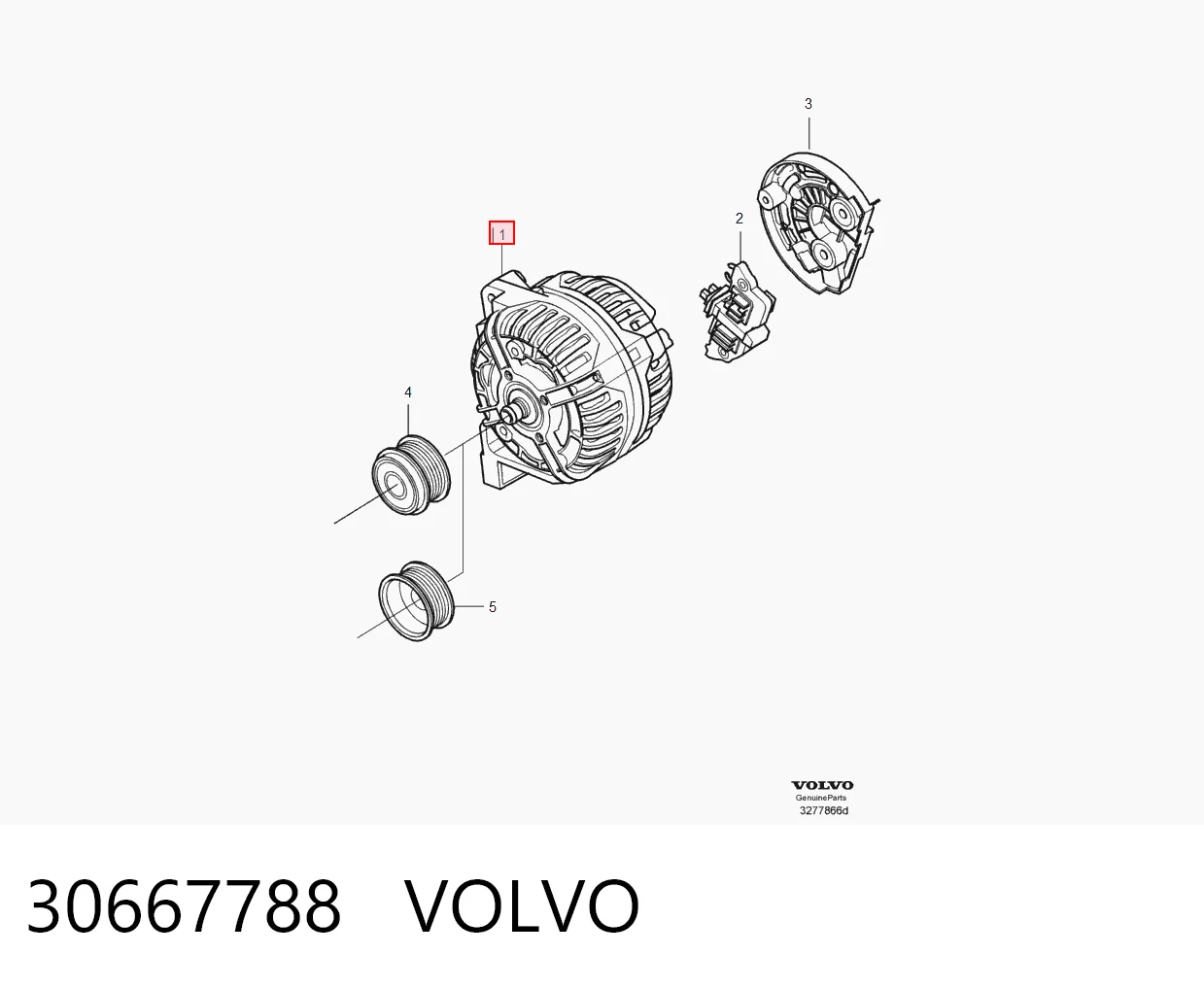 30667788 Volvo Авто генератор