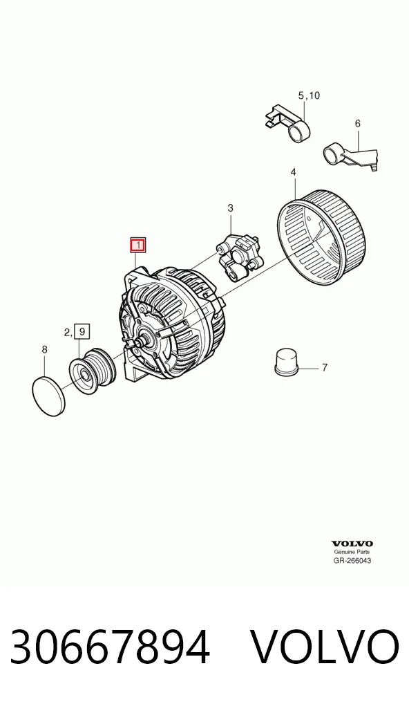 30667894 Volvo Авто генератор