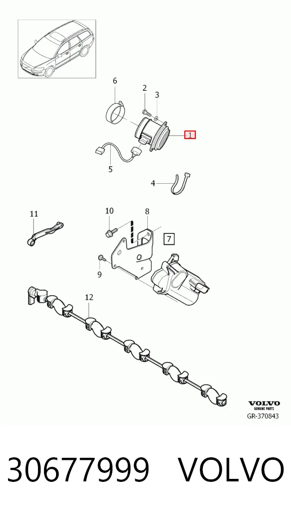 30677999 Volvo Датчик витрати повітря