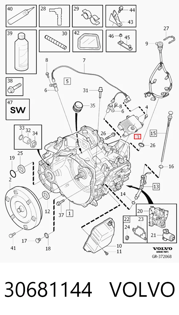 30681144 Volvo ЕБУ АКПП