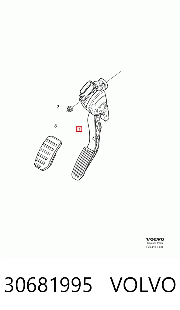 Купити Педаль газу Volvo S80 II AS, AR