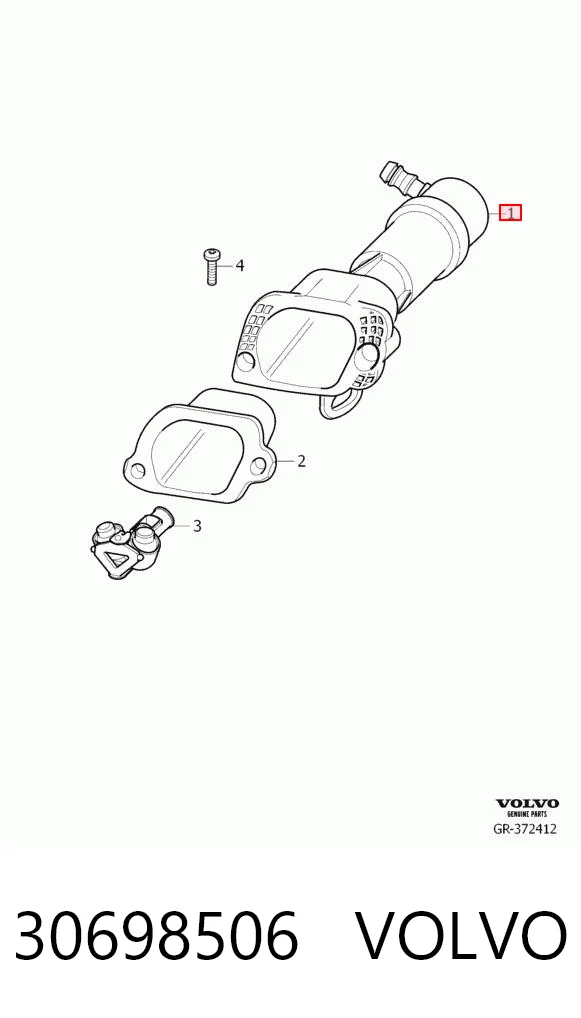 30698506 Volvo Сопло омивача фари передньої, лівої