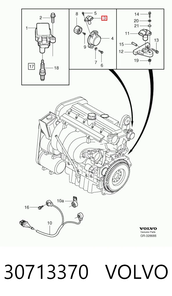30713370 Volvo Датчик розподільного вала