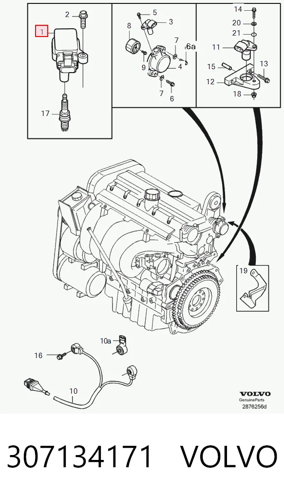 307134171 Volvo Котушка запалювання