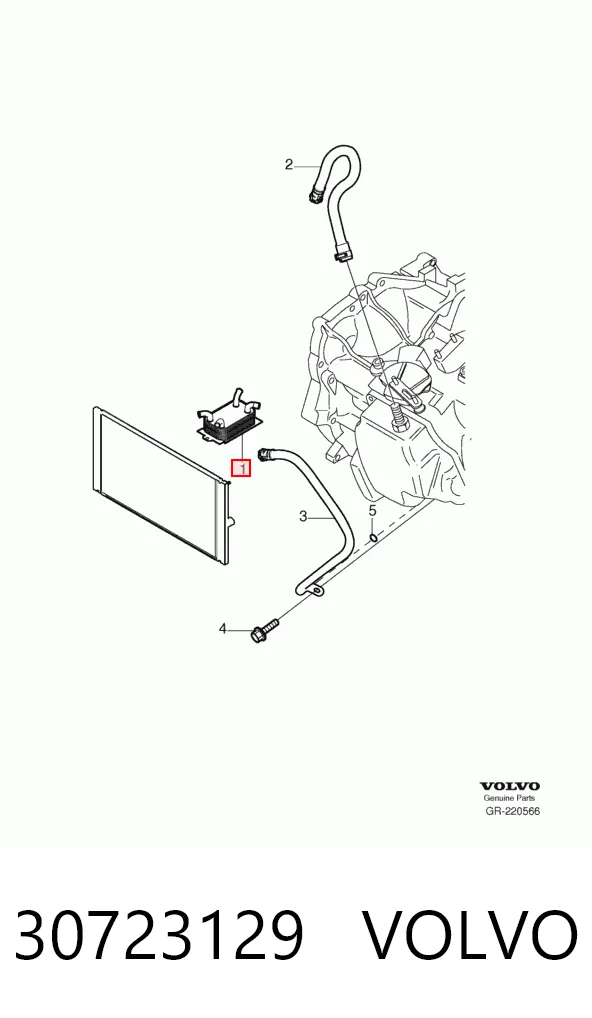 30723129 Volvo Радіатор охолодження, АКПП
