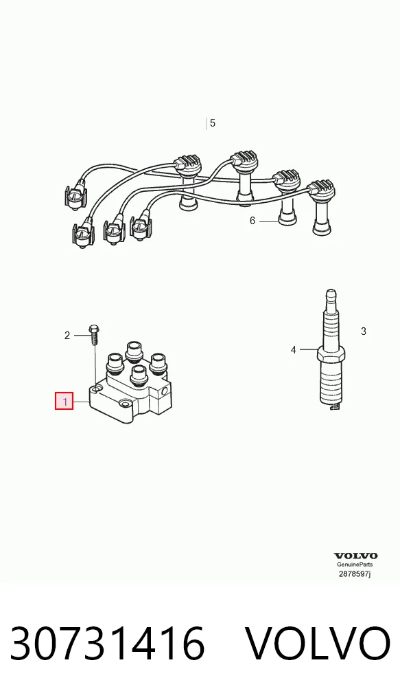 30731416 Volvo Котушка запалювання
