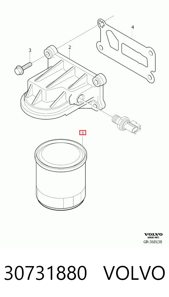 30731880 Volvo Фільтр масла