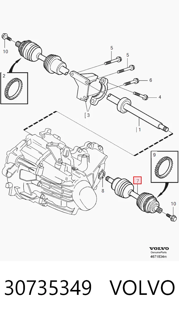 Купити TDS0296 Magneti Marelli Ліва піввісь