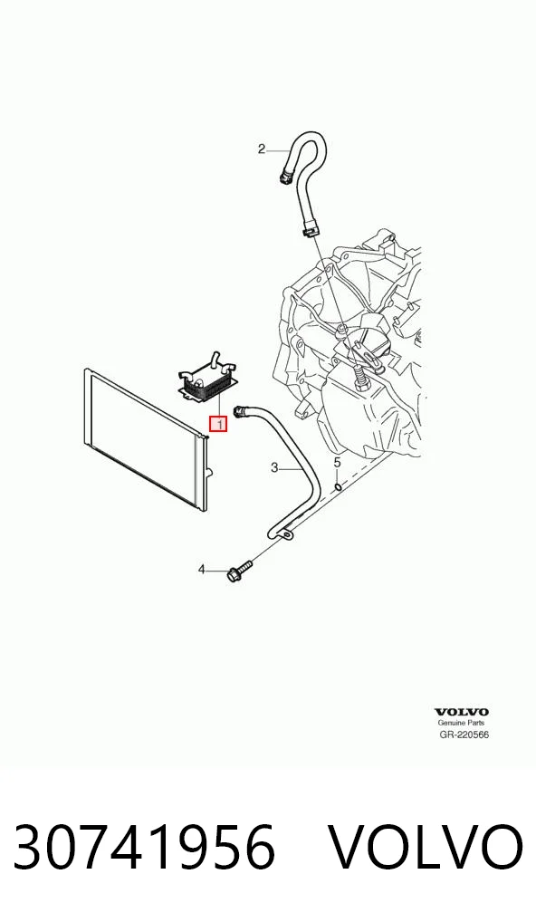 30741956 Volvo Радіатор охолодження, АКПП