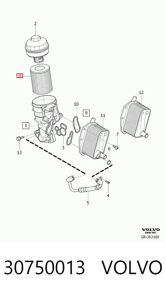 30750013 Volvo Фільтр масла
