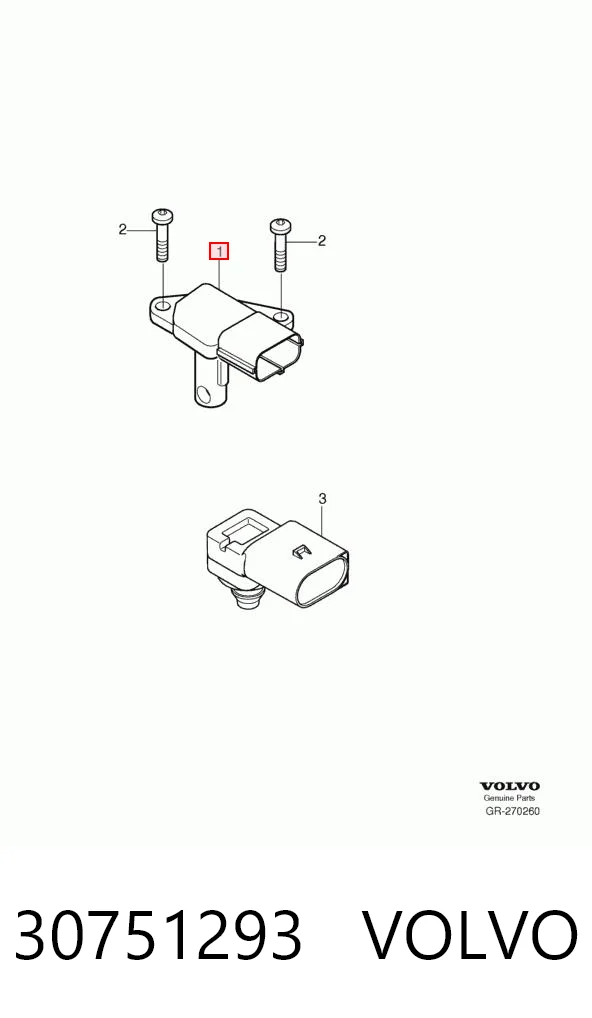 30751293 Volvo Датчик витрати повітря