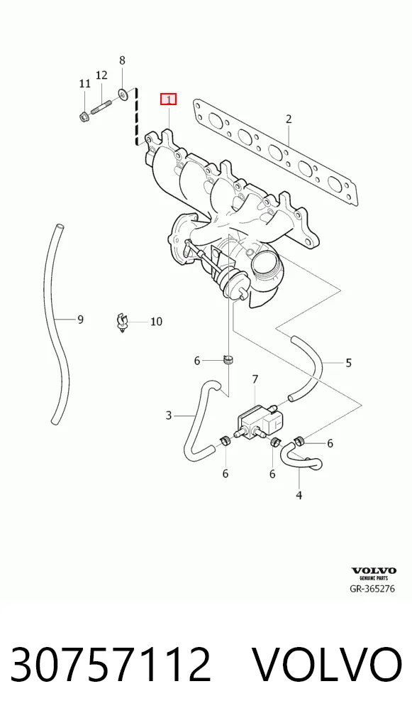 30757112 Volvo Турбонаддув