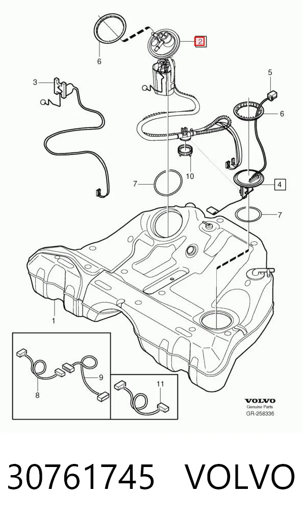 30761745 Volvo Паливний насос електричний, погружной