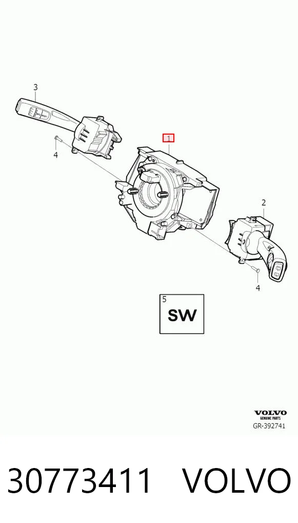30773411 Volvo Шлейф Airbag