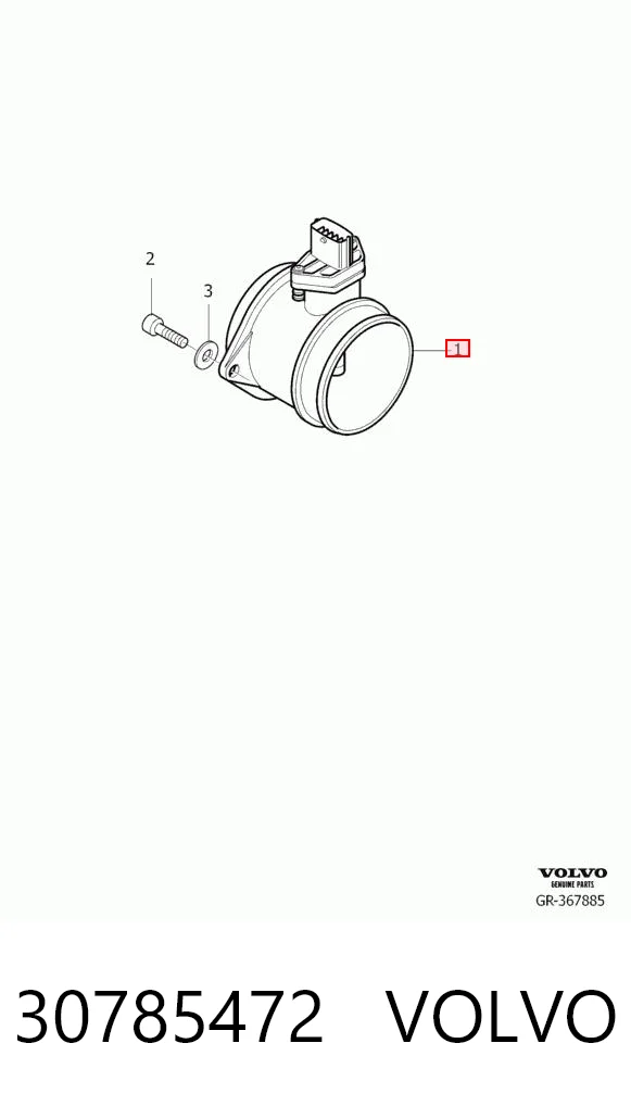 30785472 Volvo Датчик витрати повітря