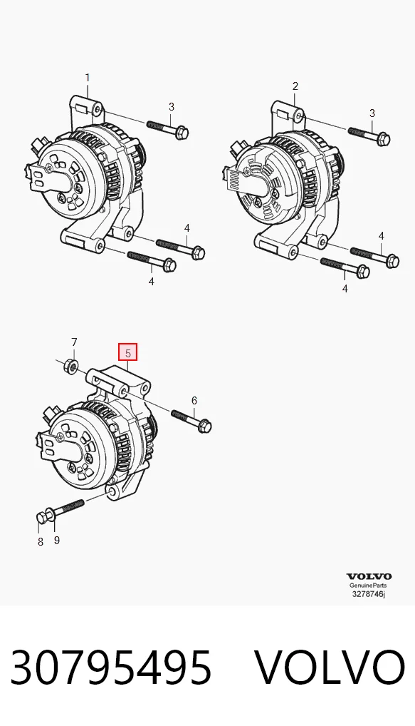 30795495 Volvo Авто генератор