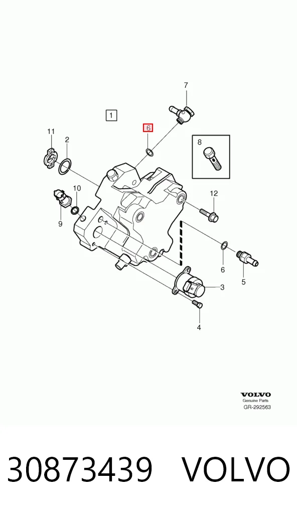 Прокладка пробки піддону двигуна 0812413 Scania