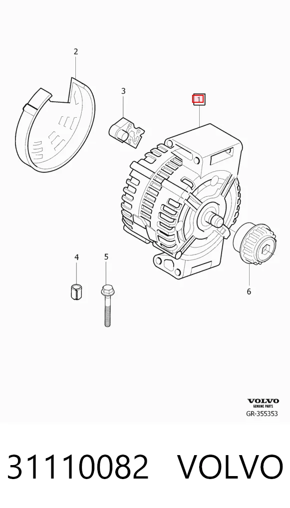 31110082 Volvo Авто генератор