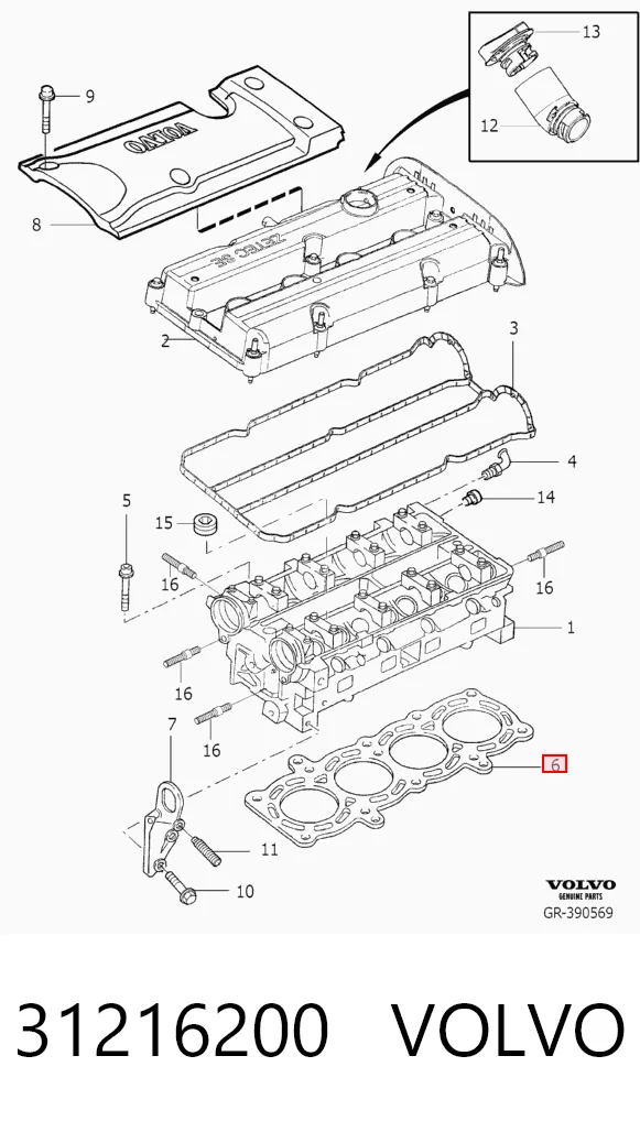 Прокладка ГБЦ Ford Fusion універсал (JU) (2002 - 2012) ціна, від 35.10 USD